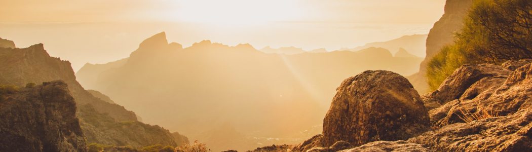 A landscape shot taken at Serpentine Road TF-436  in Masca, Spain